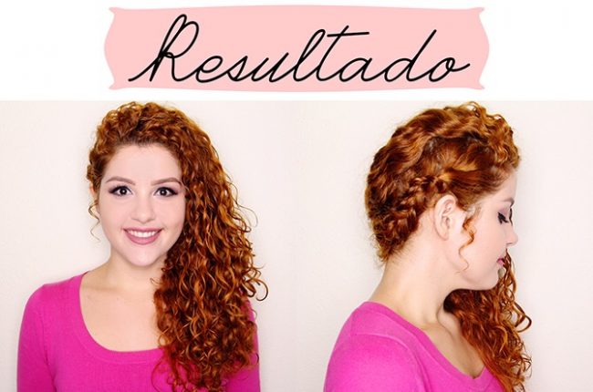 Tutorial: penteado meio preso para cabelos ondulados