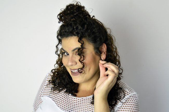 penteado half bun 6