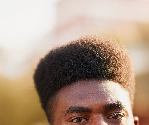 Corte degradê com flap top