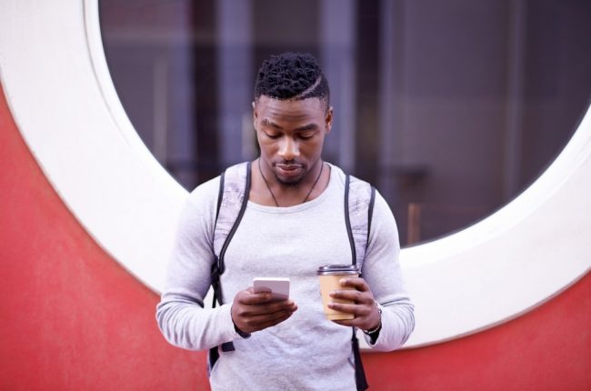 Corte degradê com risca lateral